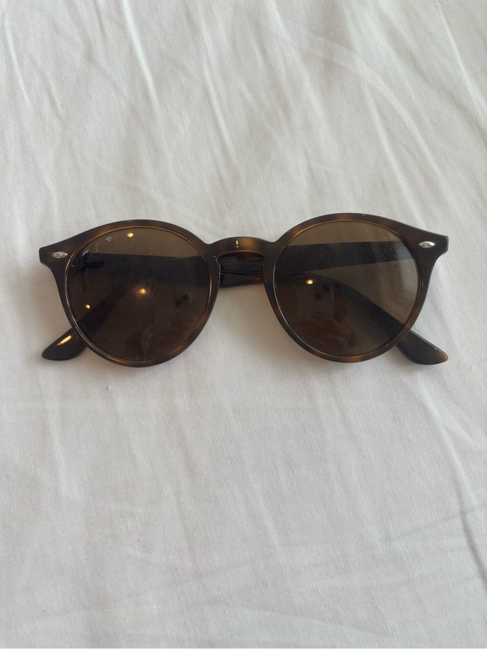 Ray-Ban Havana Brown Round Sunglasses